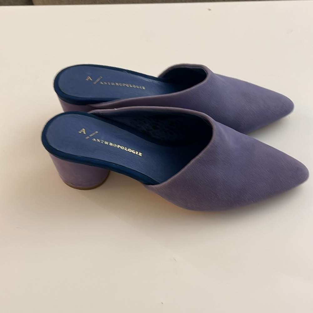 Anthropologie Suede Mules - Picture 3 of 7